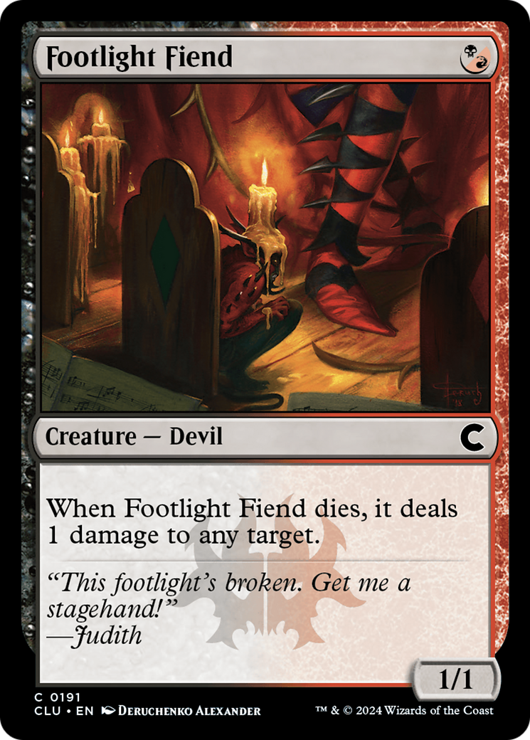 Footlight Fiend [Ravnica: Clue Edition] | Grognard Games