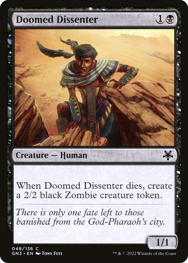 Doomed Dissenter [Game Night: Free-for-All] | Grognard Games