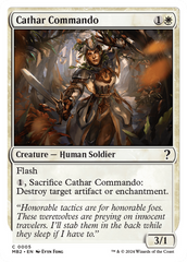 Cathar Commando (White Border) [Mystery Booster 2] | Grognard Games