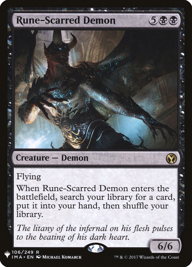 Rune-Scarred Demon [Mystery Booster] | Grognard Games