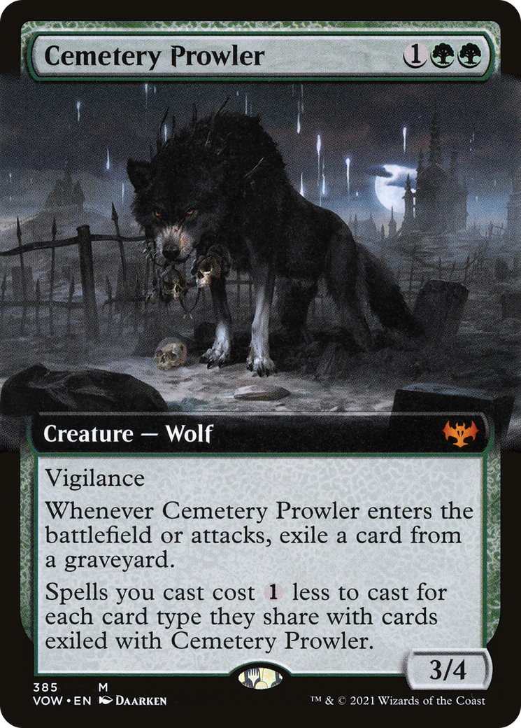 Cemetery Prowler (Extended) [Innistrad: Crimson Vow] | Grognard Games