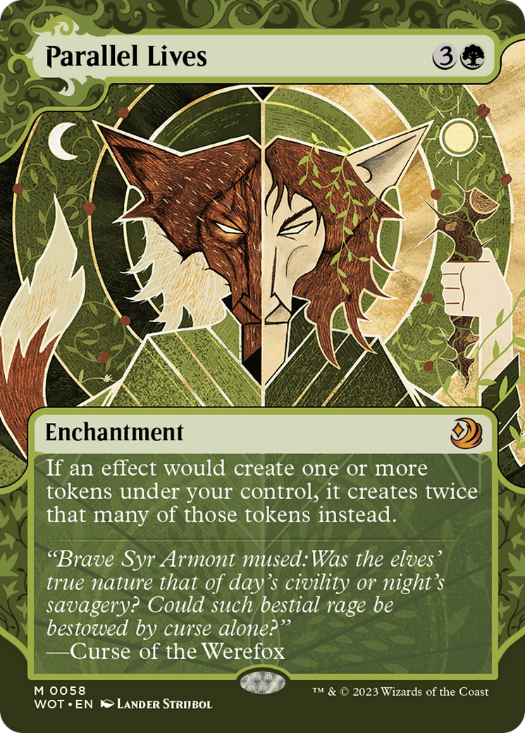 Parallel Lives (WOT-058) - Wilds of Eldraine: Enchanting Tales: (Showcase) (Borderless) Foil | Grognard Games