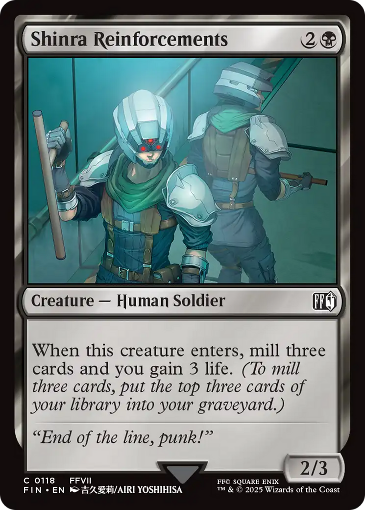 Shinra Reinforcements (FIN-118) - FINAL FANTASY Foil | Grognard Games