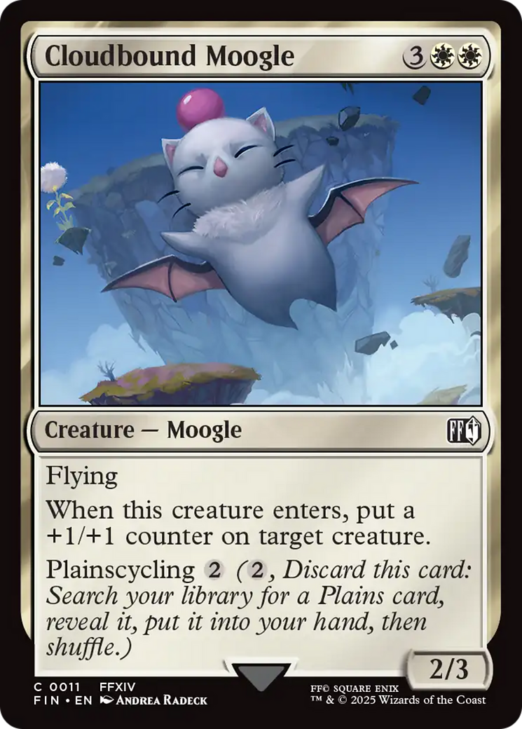 Cloudbound Moogle (FIN-011) - FINAL FANTASY | Grognard Games