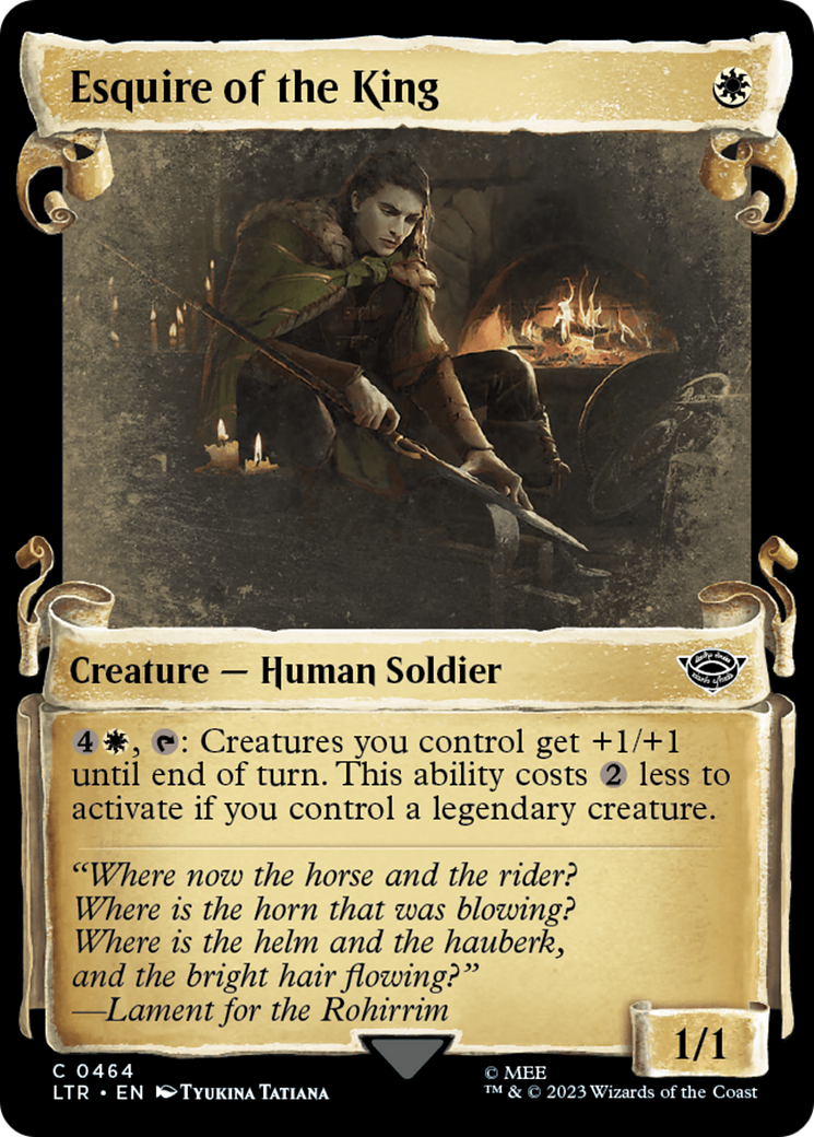 Esquire of the King [The Lord of the Rings: Tales of Middle-Earth Showcase Scrolls] | Grognard Games