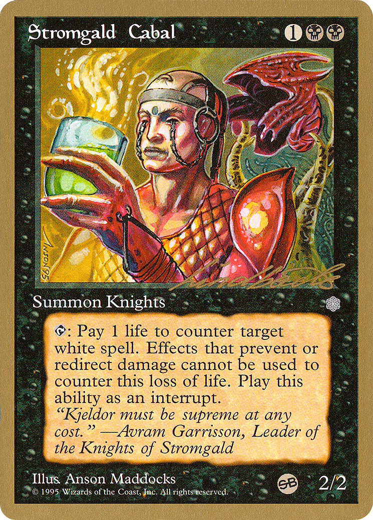 Stromgald Cabal (Leon Lindback) (SB) [Pro Tour Collector Set] | Grognard Games