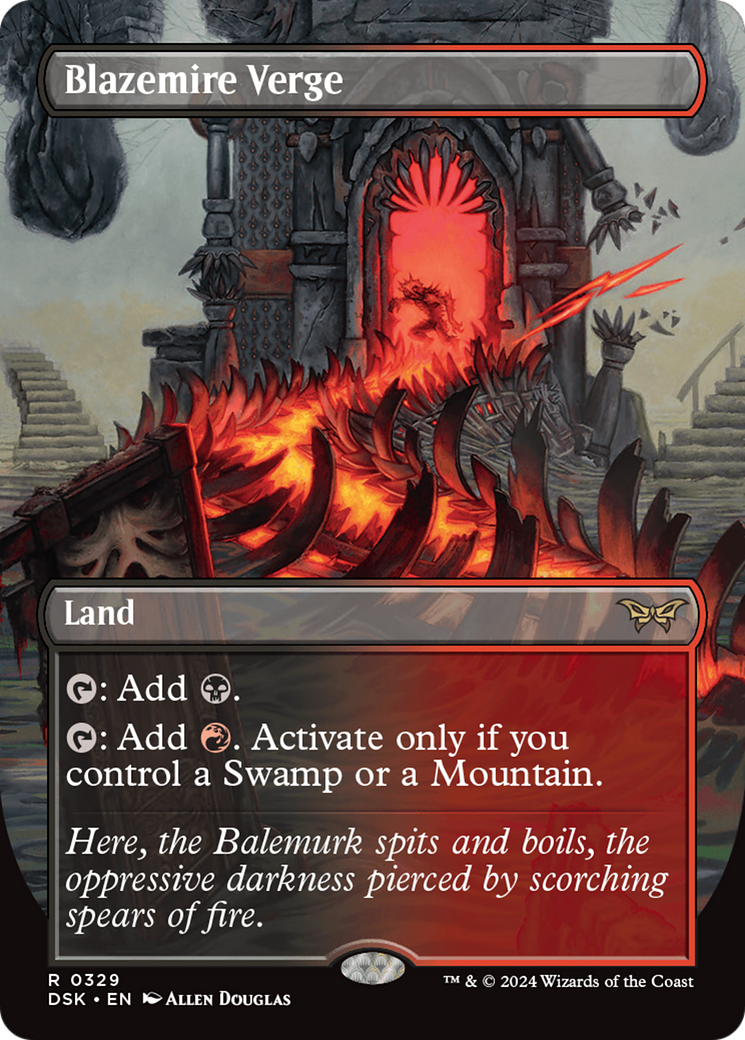 Blazemire Verge (Borderless) [Duskmourn: House of Horror] | Grognard Games