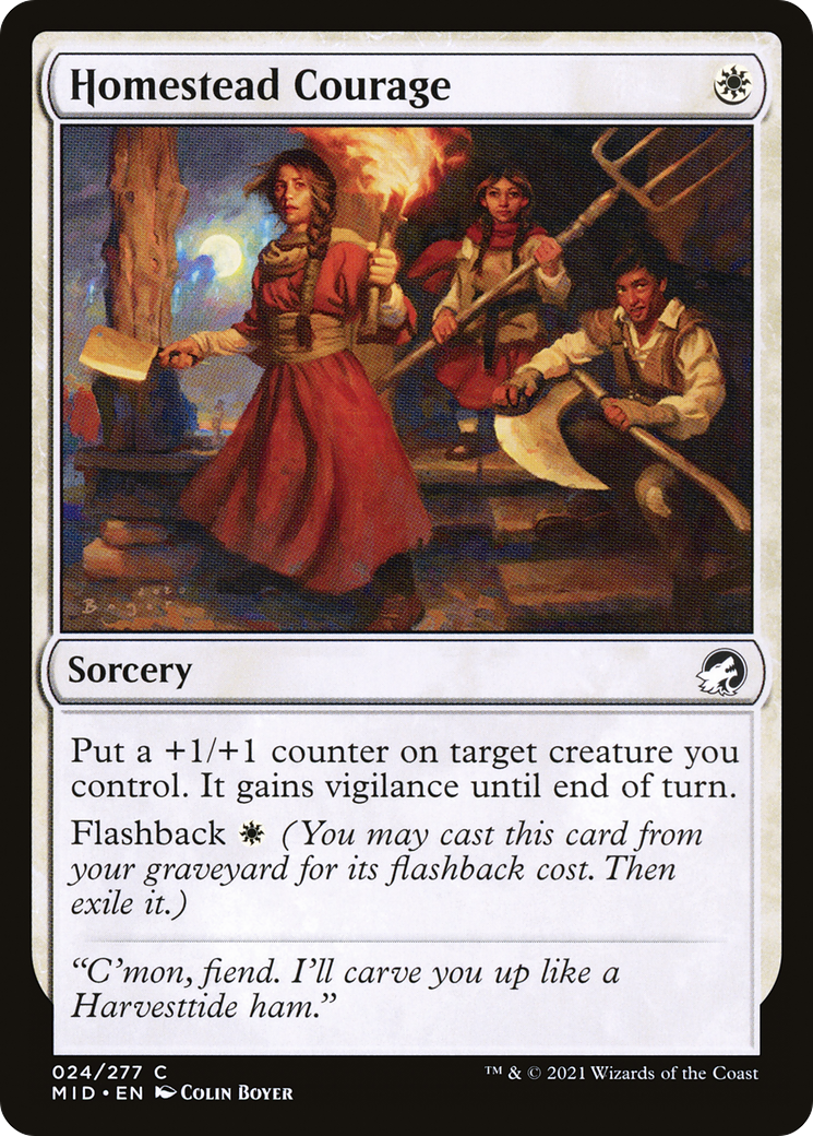 Homestead Courage [Innistrad: Midnight Hunt] | Grognard Games