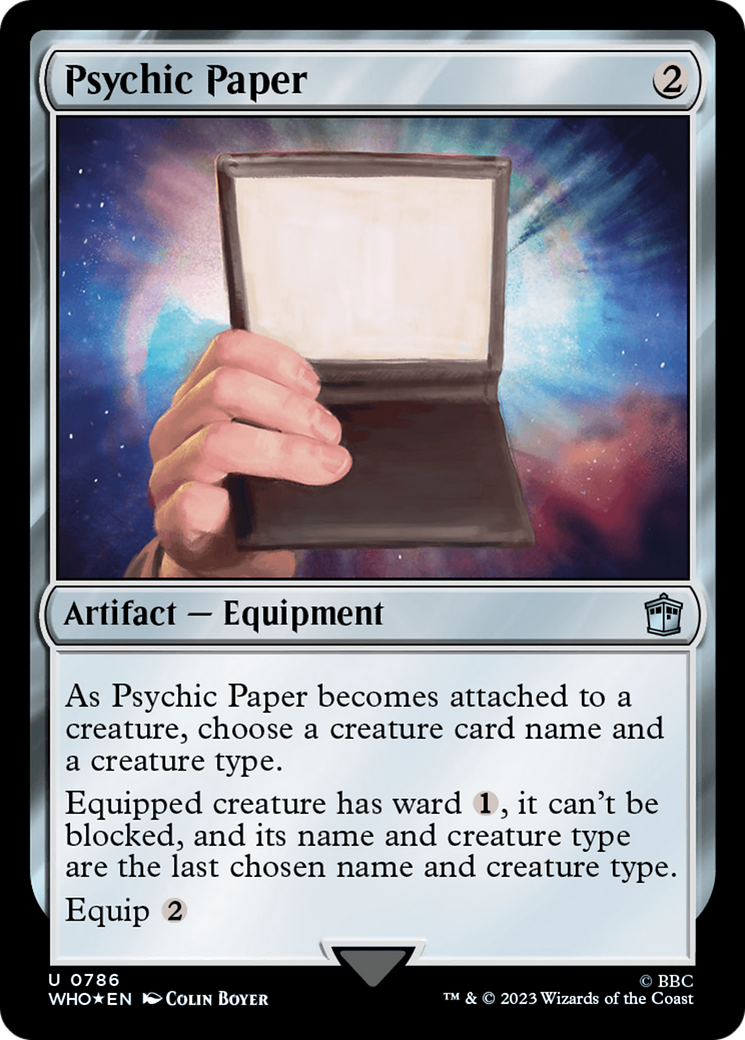 Psychic Paper (Surge Foil) [Doctor Who] | Grognard Games