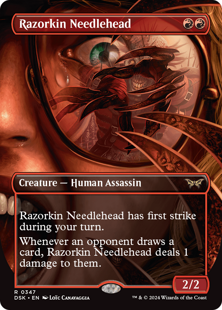 Razorkin Needlehead (Borderless) [Duskmourn: House of Horror] | Grognard Games