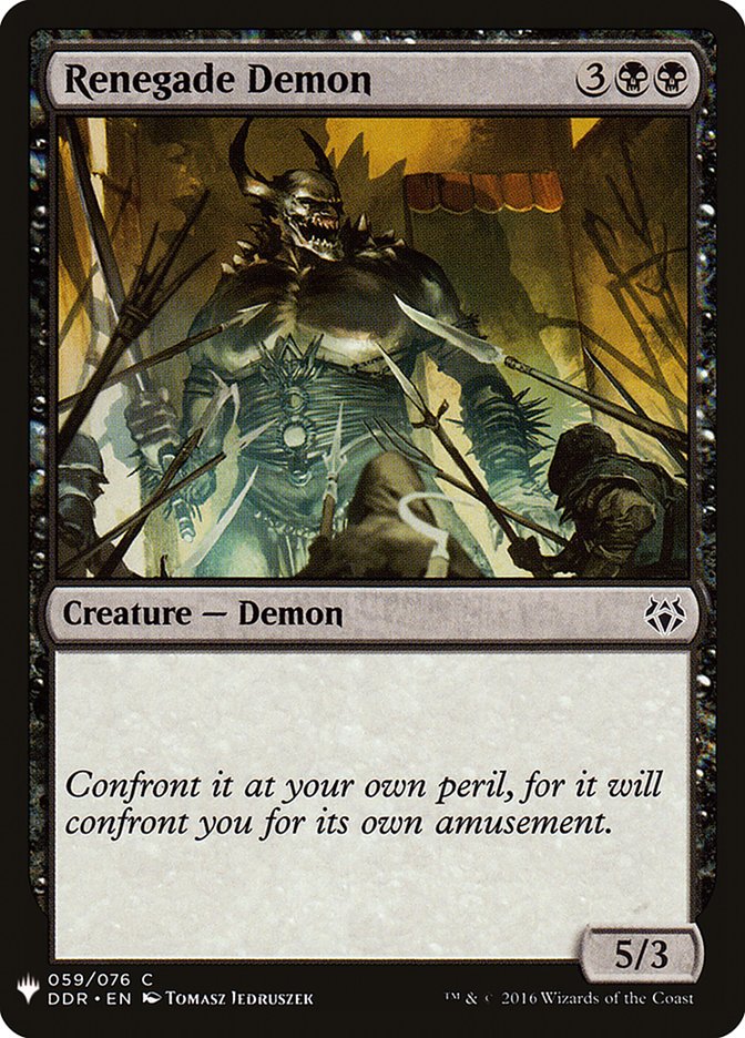 Renegade Demon [Mystery Booster] | Grognard Games