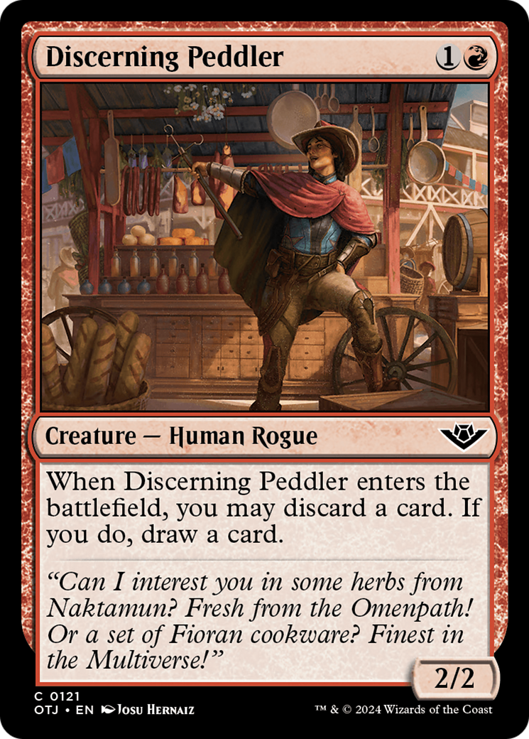 Discerning Peddler (OTJ-121) - Outlaws of Thunder Junction Foil | Grognard Games