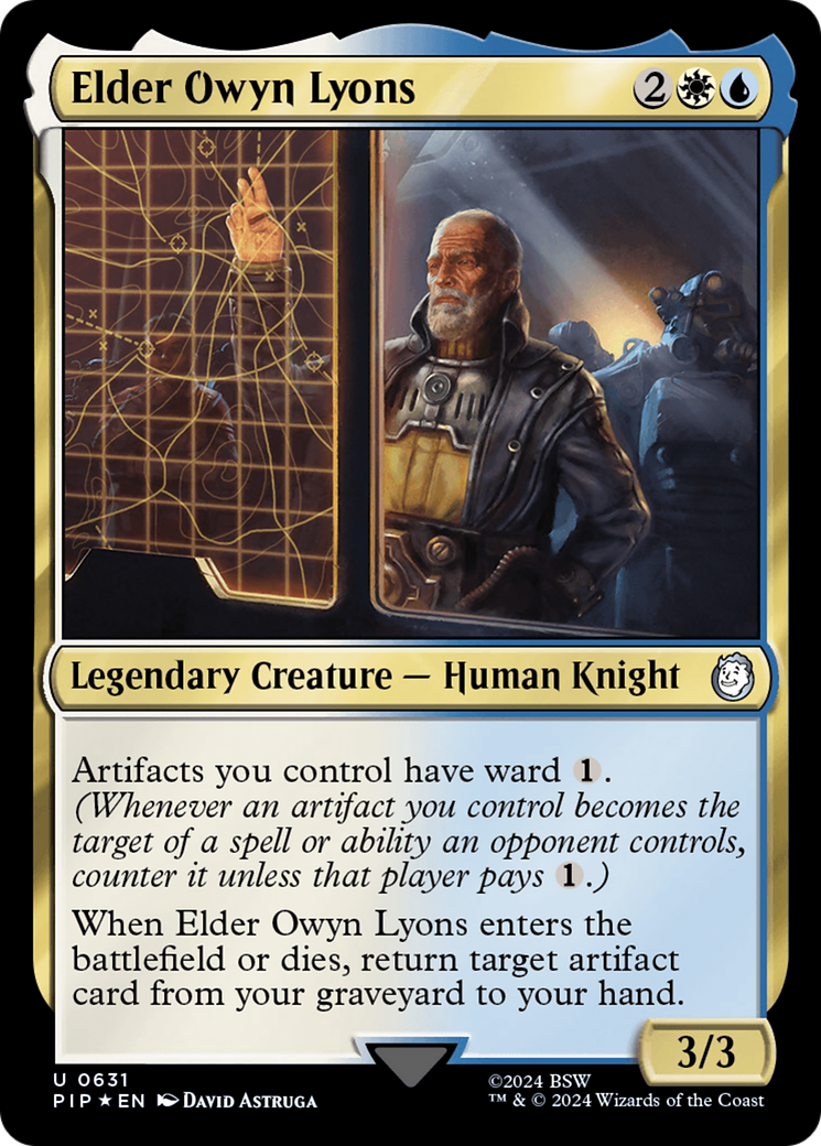 Elder Owyn Lyons (Surge Foil) [Fallout] | Grognard Games