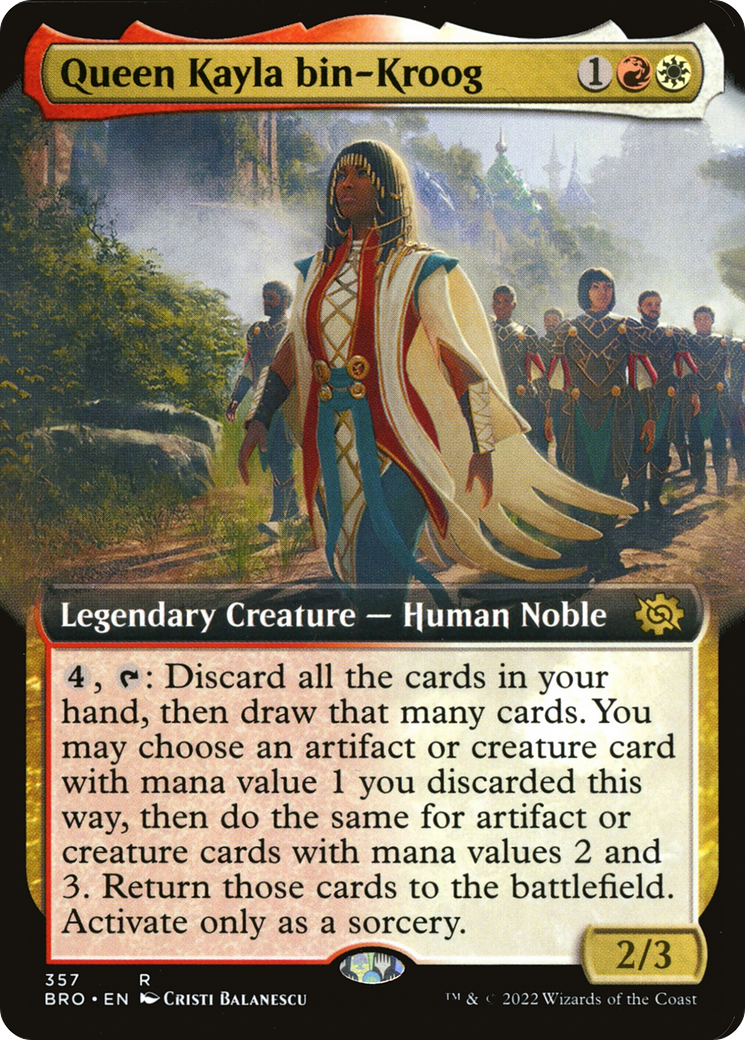 Queen Kayla bin-Kroog (Extended Art) [The Brothers' War] | Grognard Games