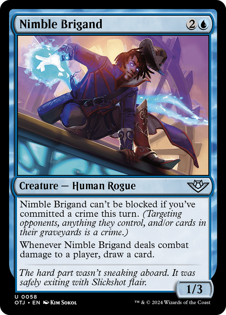 Nimble Brigand (OTJ-058) - Outlaws of Thunder Junction Foil | Grognard Games