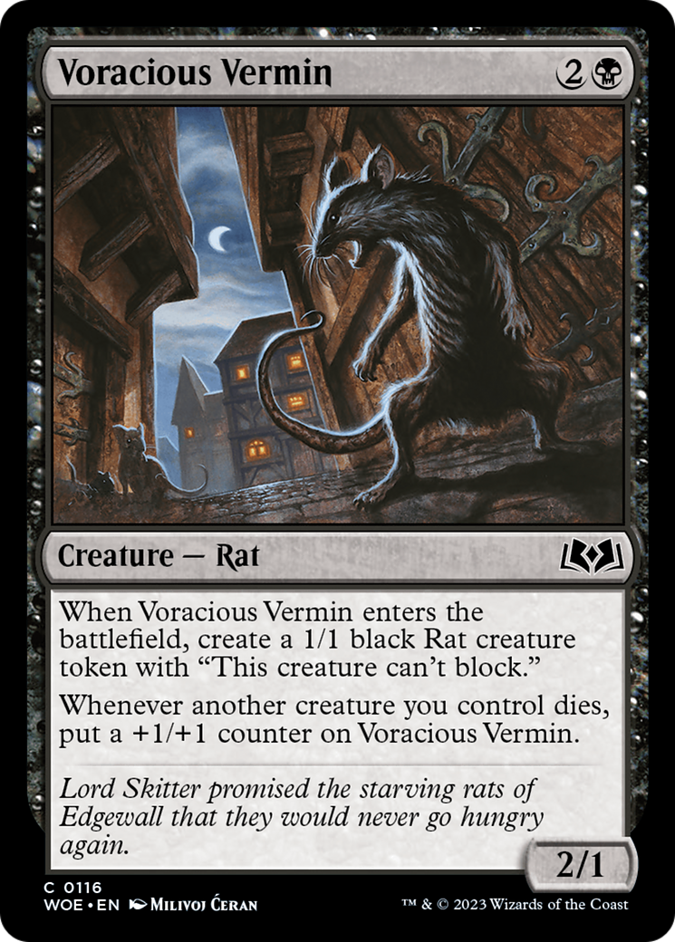 Voracious Vermin [Wilds of Eldraine] | Grognard Games