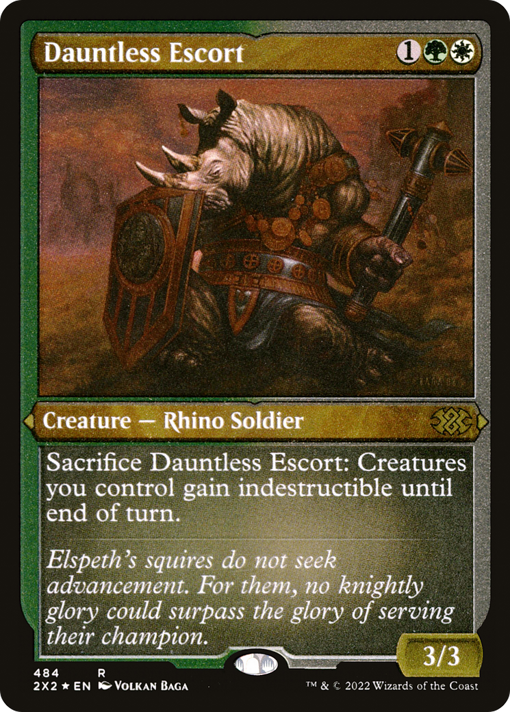 Dauntless Escort (Foil Etched) (2X2-484) - Double Masters 2022 Foil | Grognard Games