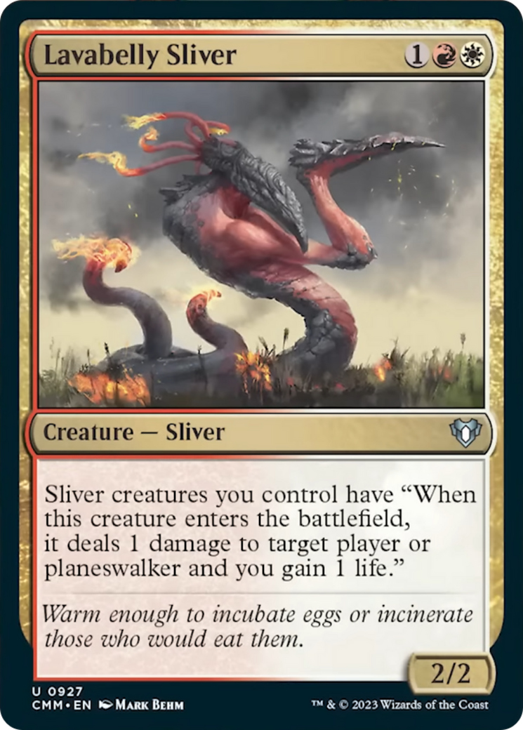 Lavabelly Sliver [Commander Masters] | Grognard Games