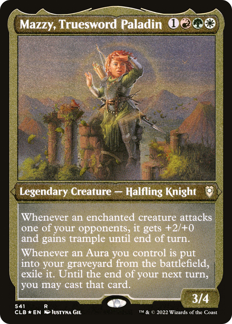 Mazzy, Truesword Paladin (Foil Etched) (CLB-541) - Commander Legends: Battle for Baldur's Gate Foil | Grognard Games