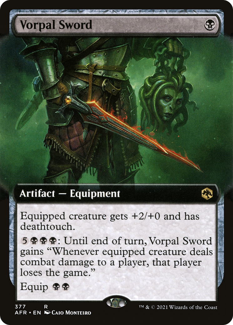 Vorpal Sword (AFR-377) - Adventures in the Forgotten Realms: (Extended Art) Foil | Grognard Games