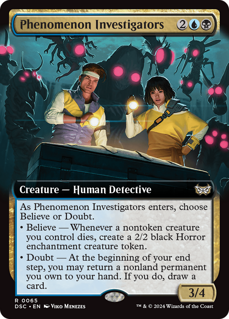 Phenomenon Investigators (Extended Art) [Duskmourn: House of Horror Commander] | Grognard Games