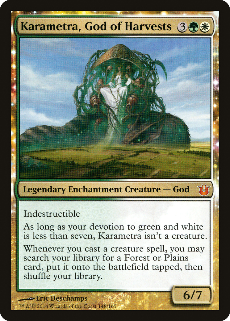 Karametra, God of Harvests (BNG-148) - Born of the Gods: (enchantment) Foil | Grognard Games