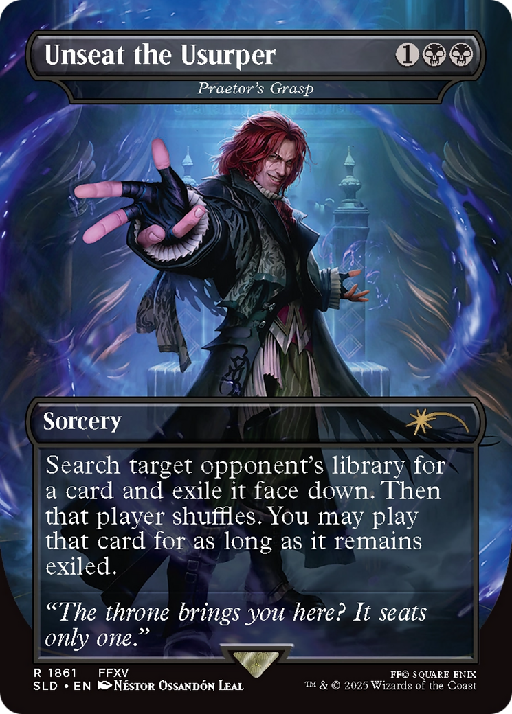 Praetor's Grasp (SLD-1861) - Secret Lair Drop / Unseat the Usurper (Borderless) Foil | Grognard Games