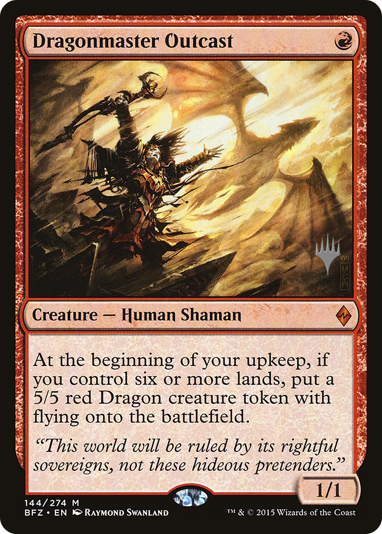Dragonmaster Outcast (Promo Pack) [Battle for Zendikar Promos] | Grognard Games