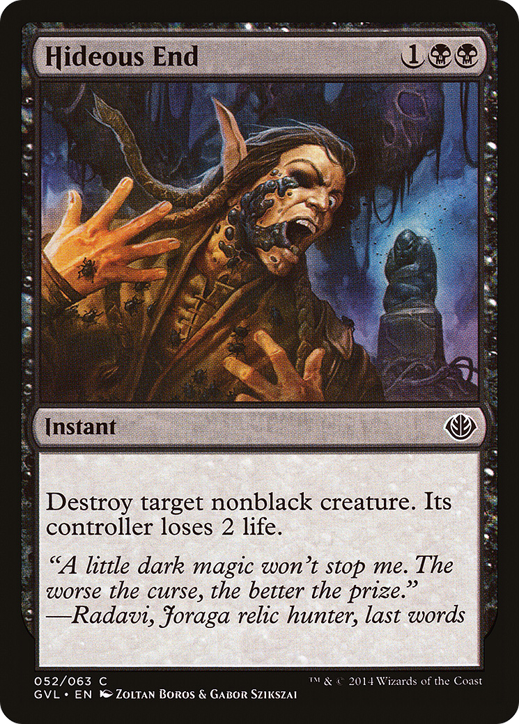 Hideous End (Garruk vs. Liliana) [Duel Decks Anthology] | Grognard Games