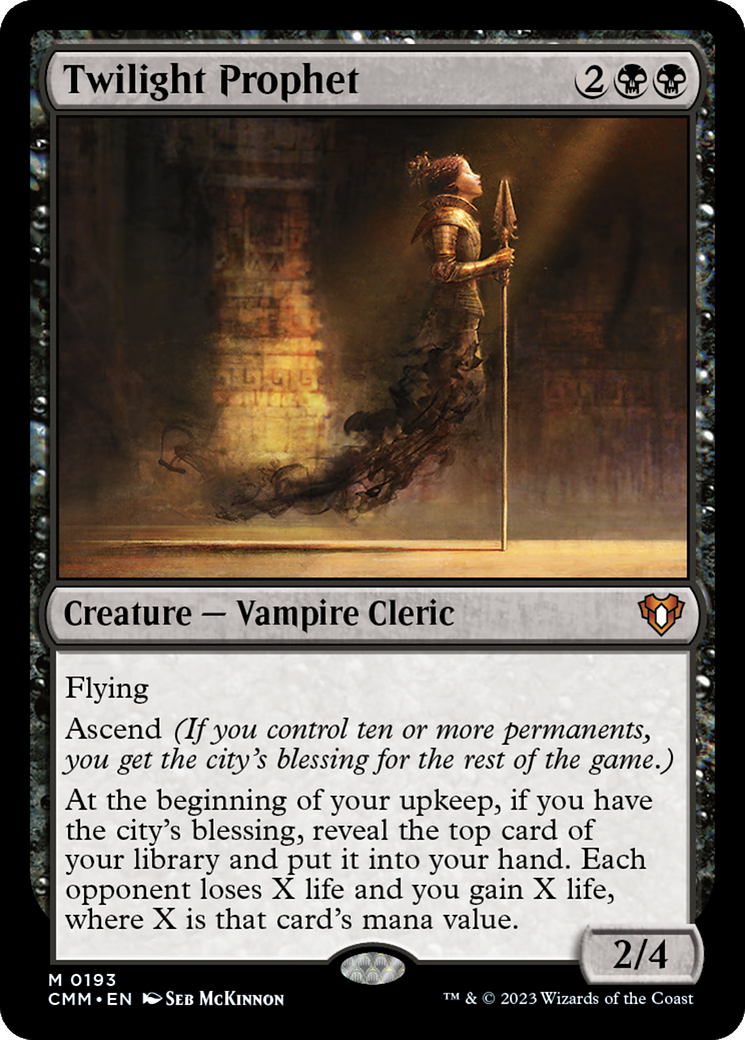 Twilight Prophet (CMM-193) - Commander Masters Foil | Grognard Games