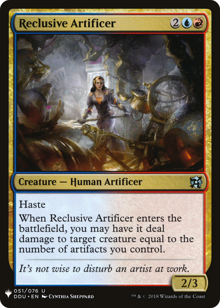 Reclusive Artificer [Mystery Booster] | Grognard Games