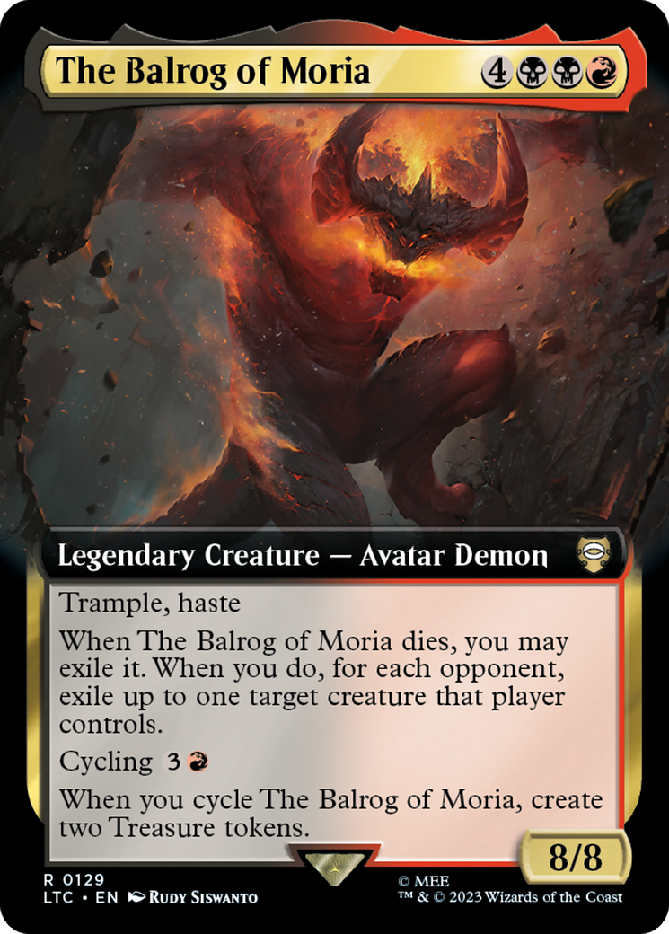 The Balrog of Moria (Extended Art) [The Lord of the Rings: Tales of Middle-Earth Commander] | Grognard Games