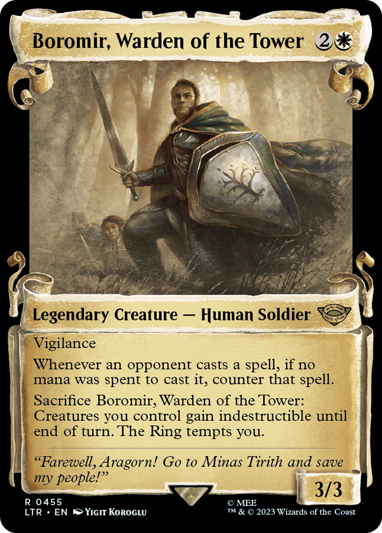 Boromir, Warden of the Tower [The Lord of the Rings: Tales of Middle-Earth Showcase Scrolls] | Grognard Games