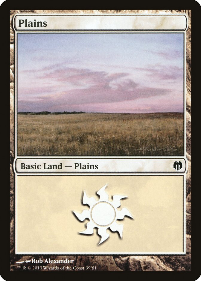 Plains (39) [Duel Decks: Heroes vs. Monsters] | Grognard Games