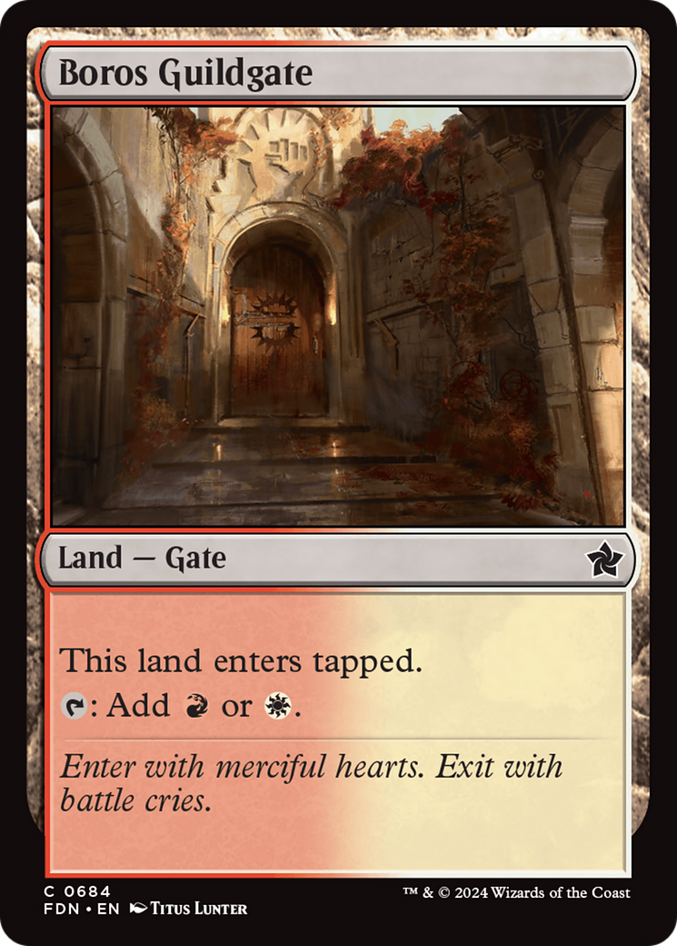 Boros Guildgate [Foundations] | Grognard Games