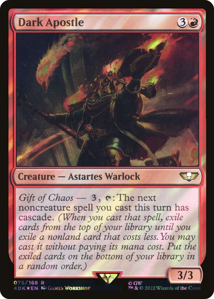 Dark Apostle (Surge Foil) [Universes Beyond: Warhammer 40,000] | Grognard Games