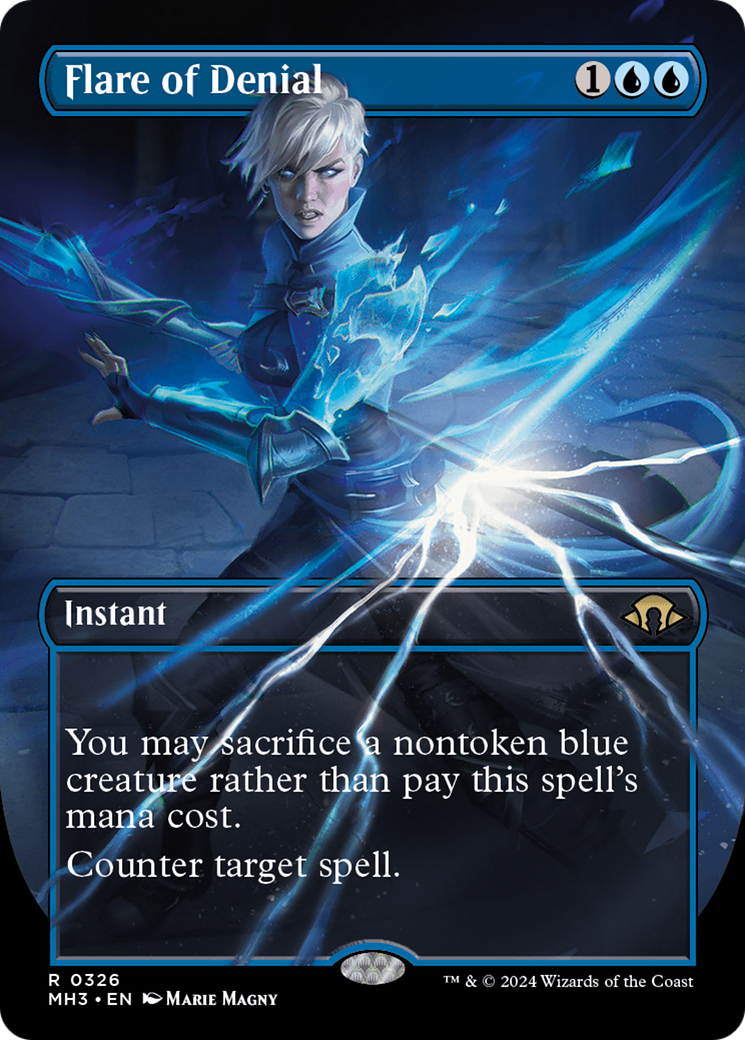 Flare of Denial (Borderless) [Modern Horizons 3] | Grognard Games