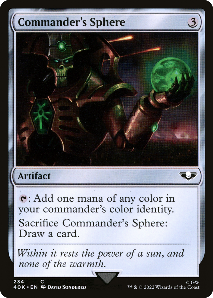 Commander's Sphere (234) [Universes Beyond: Warhammer 40,000] | Grognard Games