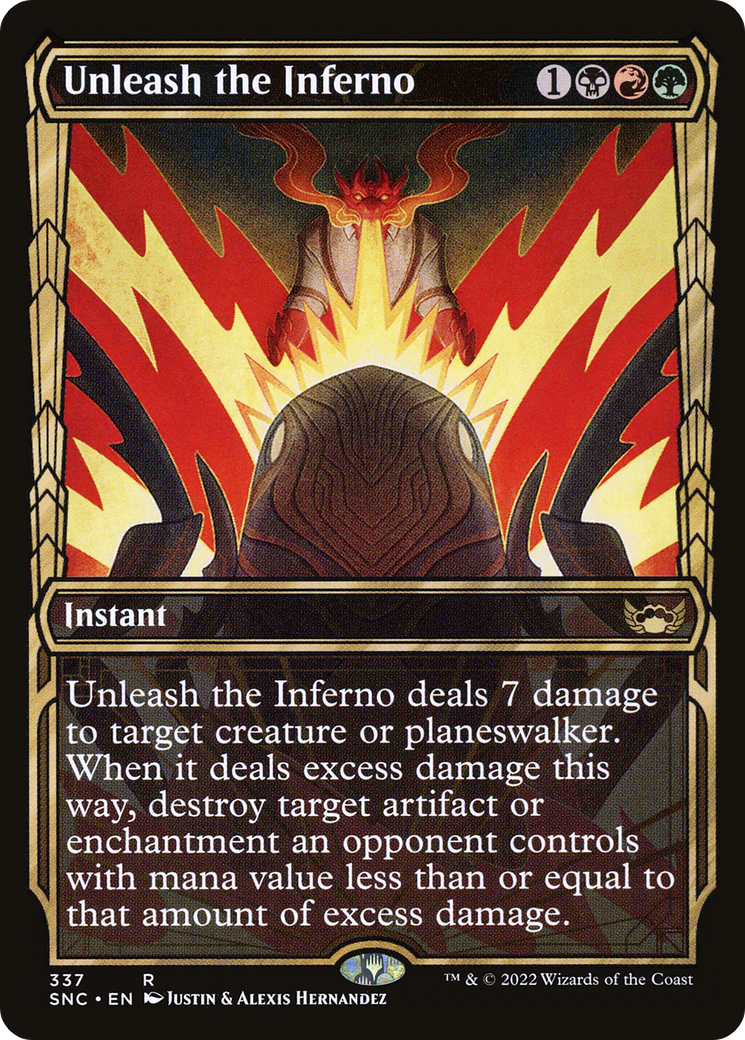 Unleash the Inferno (Showcase Golden Age) [Streets of New Capenna] | Grognard Games