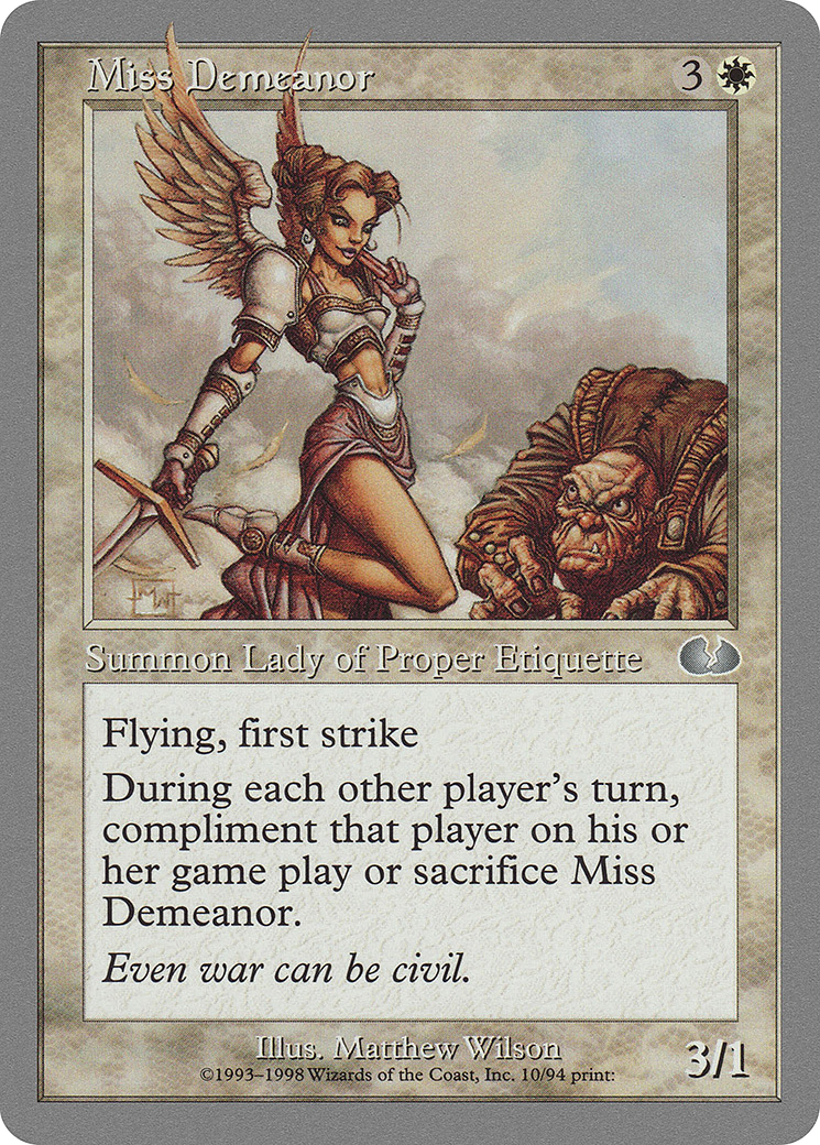 Miss Demeanor [Unglued] | Grognard Games