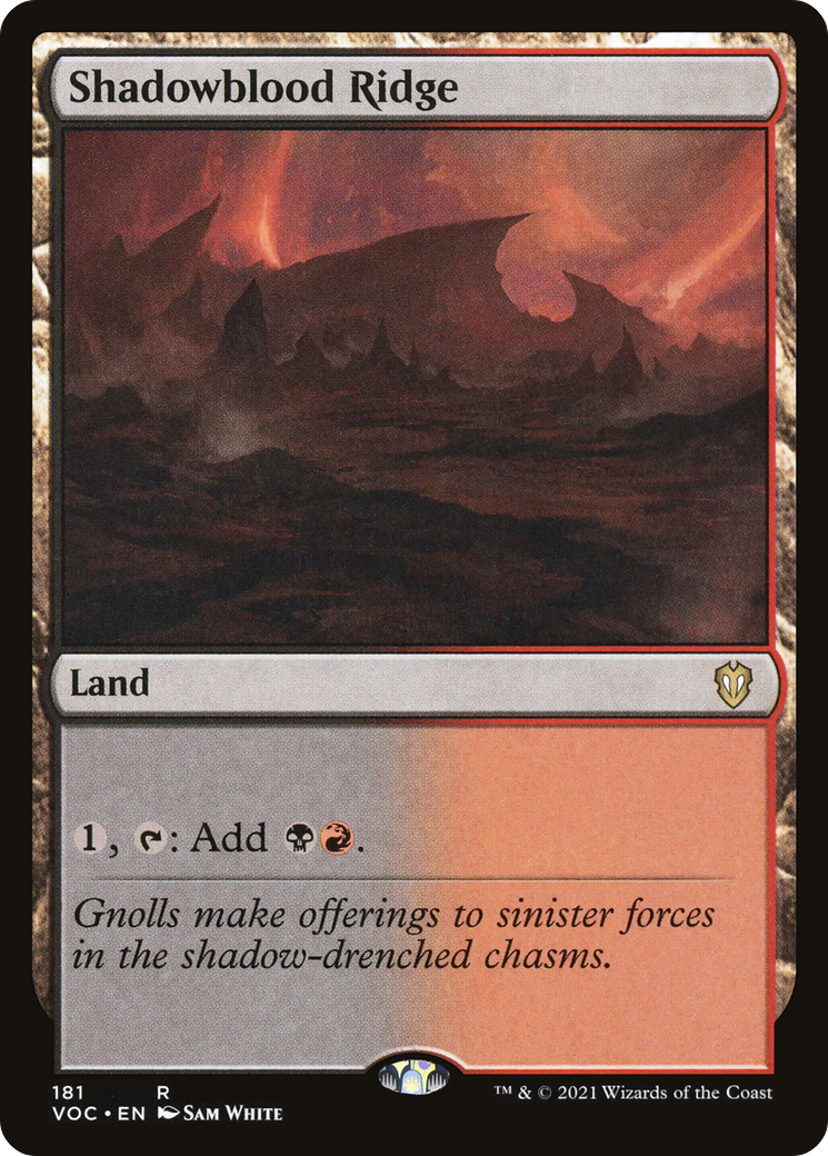 Shadowblood Ridge [Innistrad: Crimson Vow Commander] | Grognard Games