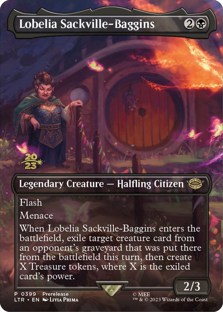 Lobelia Sackville-Baggins (399) [The Lord of the Rings: Tales of Middle-Earth Prerelease Promos] | Grognard Games