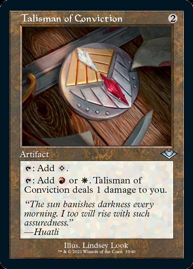 Talisman of Conviction (Retro Foil Etched) [Modern Horizons] | Grognard Games