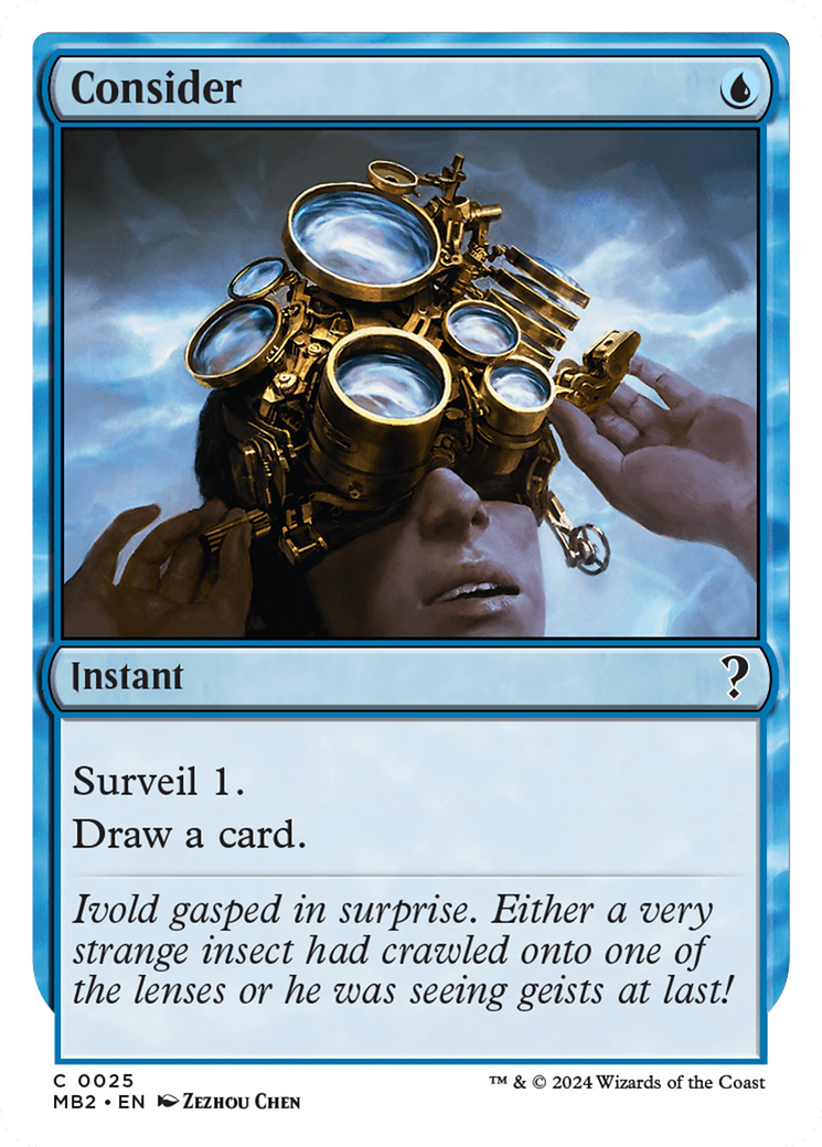 Consider (White Border) [Mystery Booster 2] | Grognard Games