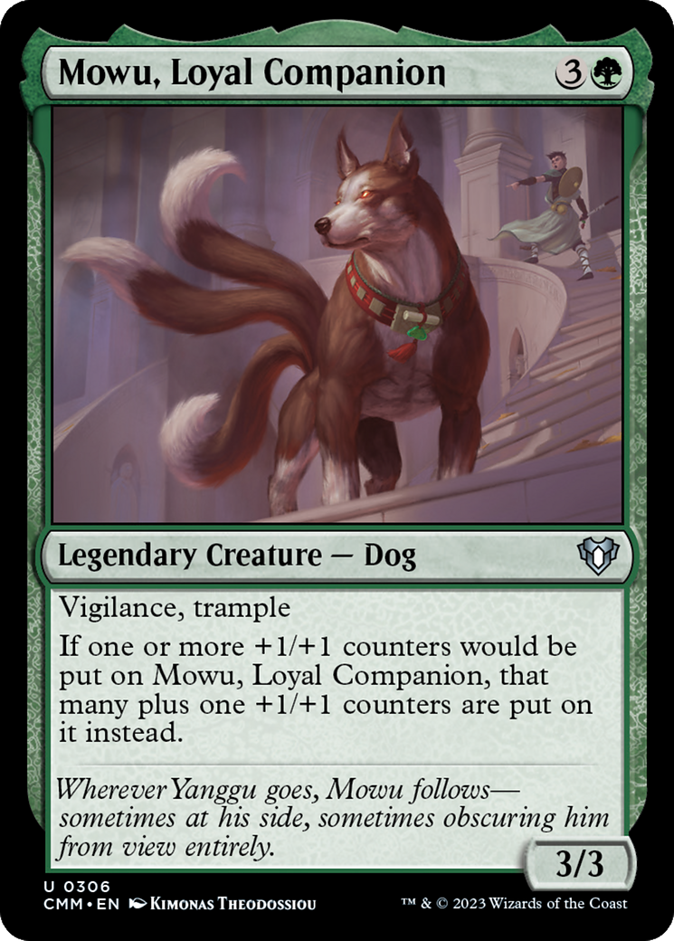 Mowu, Loyal Companion [Commander Masters] | Grognard Games