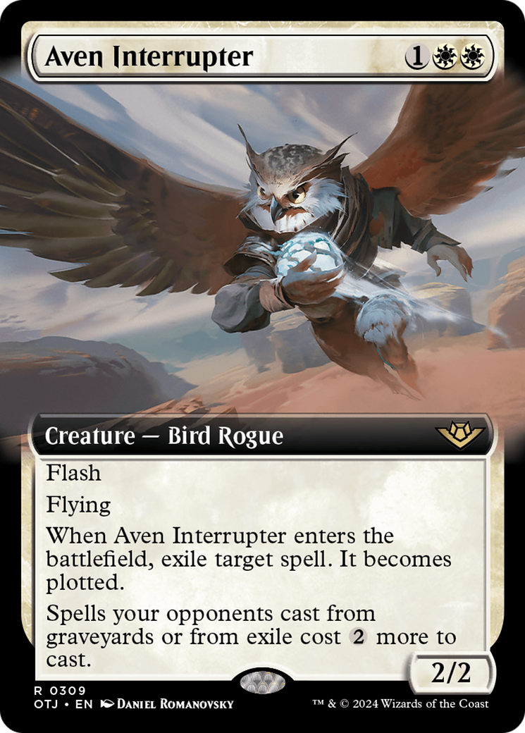 Aven Interrupter (Extended Art) [Outlaws of Thunder Junction] | Grognard Games