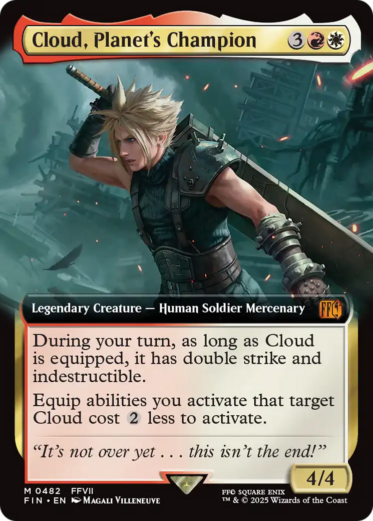Cloud, Planet's Champion (FIN-482) - FINAL FANTASY: (Extended Art) | Grognard Games