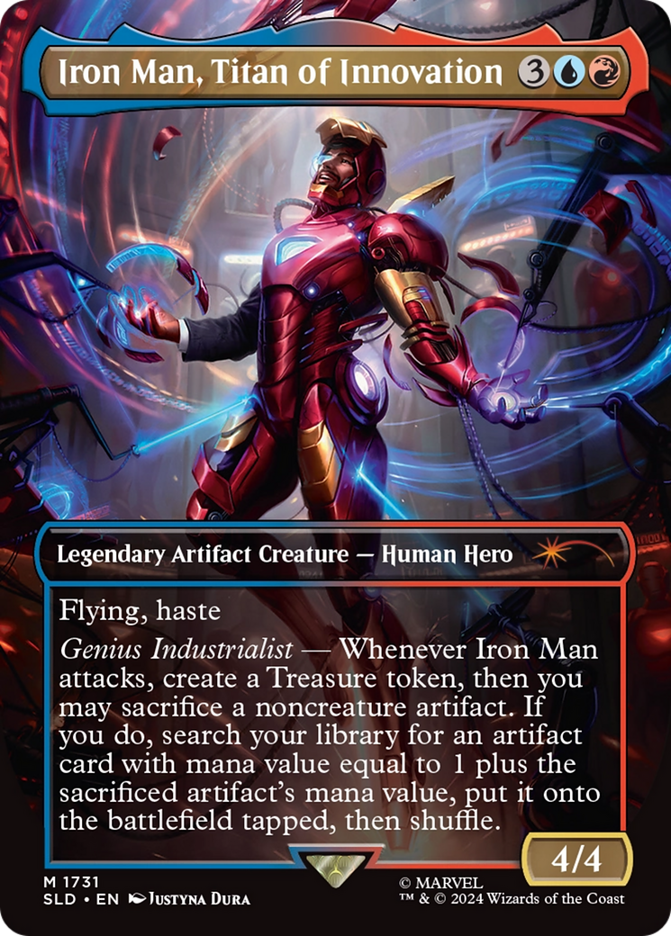 Iron Man, Titan of Innovation (SLD-1731) - Secret Lair Drop (Borderless) Foil | Grognard Games