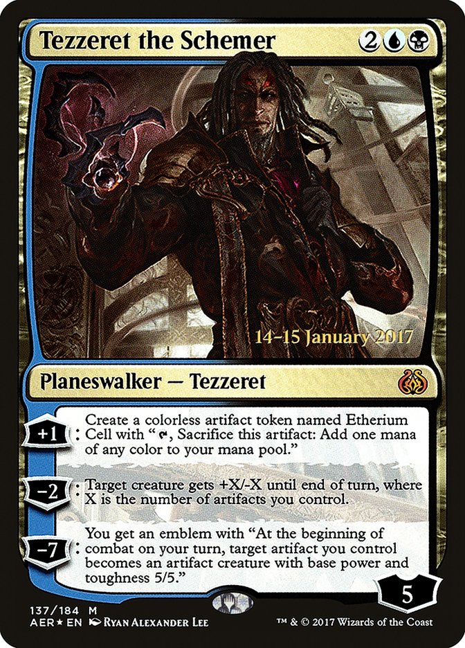 Tezzeret the Schemer [Aether Revolt Prerelease Promos] | Grognard Games