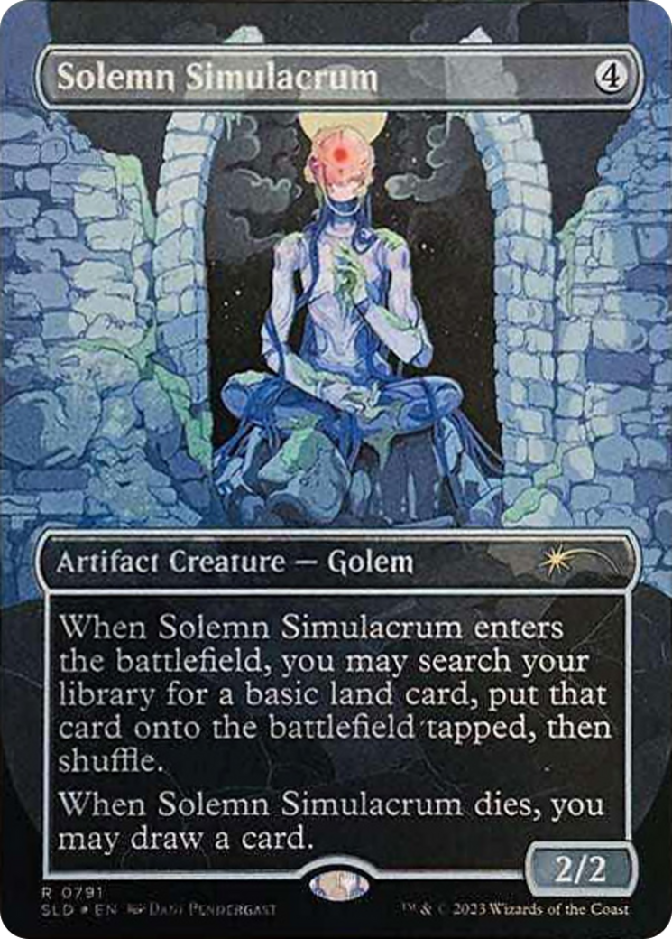 Solemn Simulacrum (0791) (Galaxy Foil) [Secret Lair Drop Series] | Grognard Games